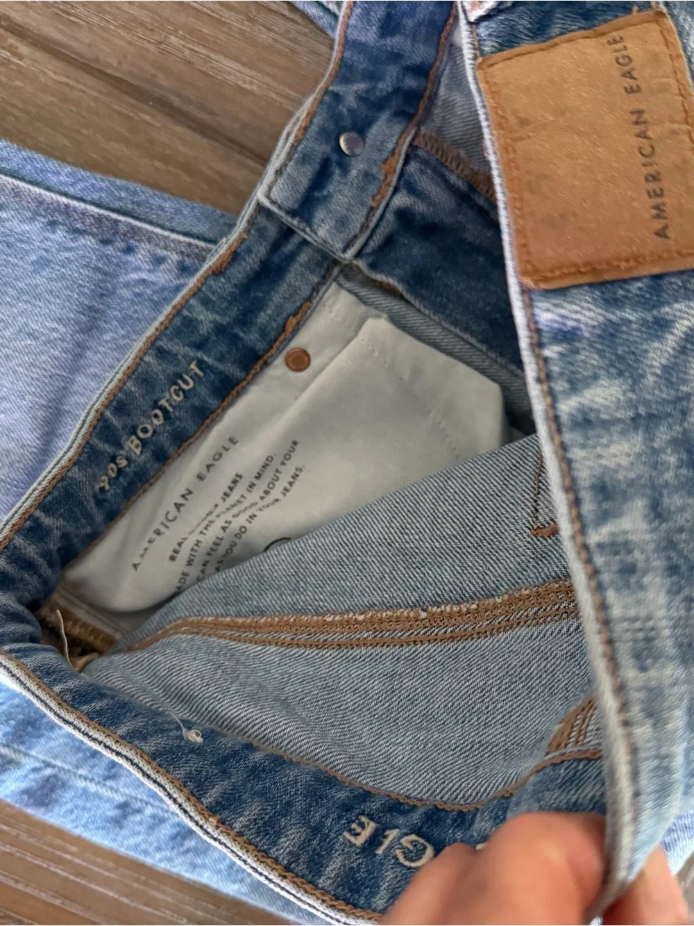 American Eagle Outfitters 90’s Bootcut Light Blue Jeans - Picture 7 of 13